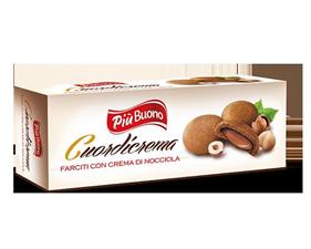 BISC. CUORDICREMA NOCCIOLA GR.150X9 PIU' BUONO 1121