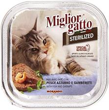 PATE'GATTO STER. PESCE AZZ/GAM GR.100X32 MORANDO