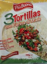 TORTILLA DI MAIS GR 210X3X12 PIU BUONO