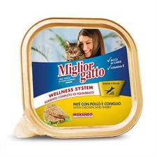 PATE' GATTO POLLO E CONIGLIO GR.100X32 MORANDO